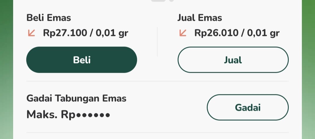 Harga Emas Digital Pegadaian Melandai, Investor di Mataram Pilih Wait and See