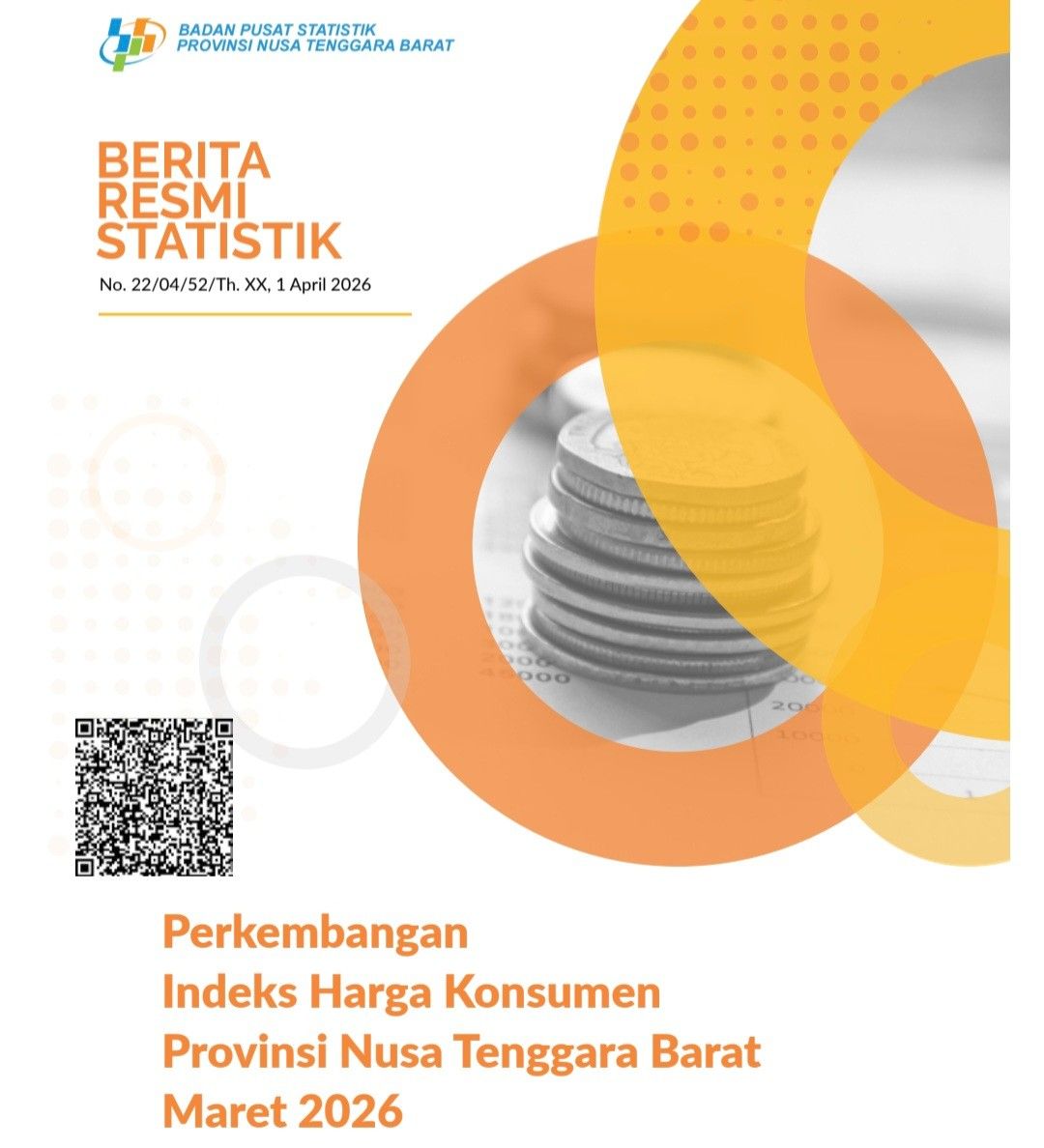 Inflasi NTB Maret 2026 Capai 4,09%, Emas dan Tarif Listrik Jadi Pemicu Utama