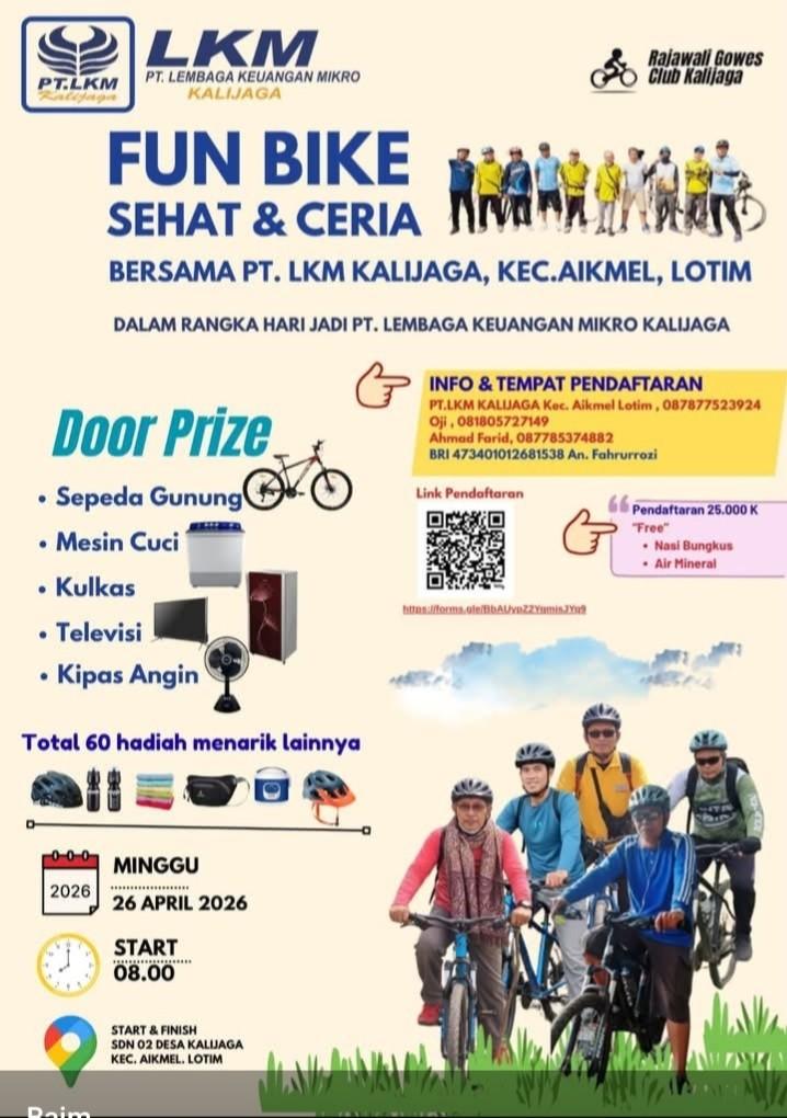 Fun Bike Sehat & Ceria Meriahkan Hari Jadi LKM Kalijaga