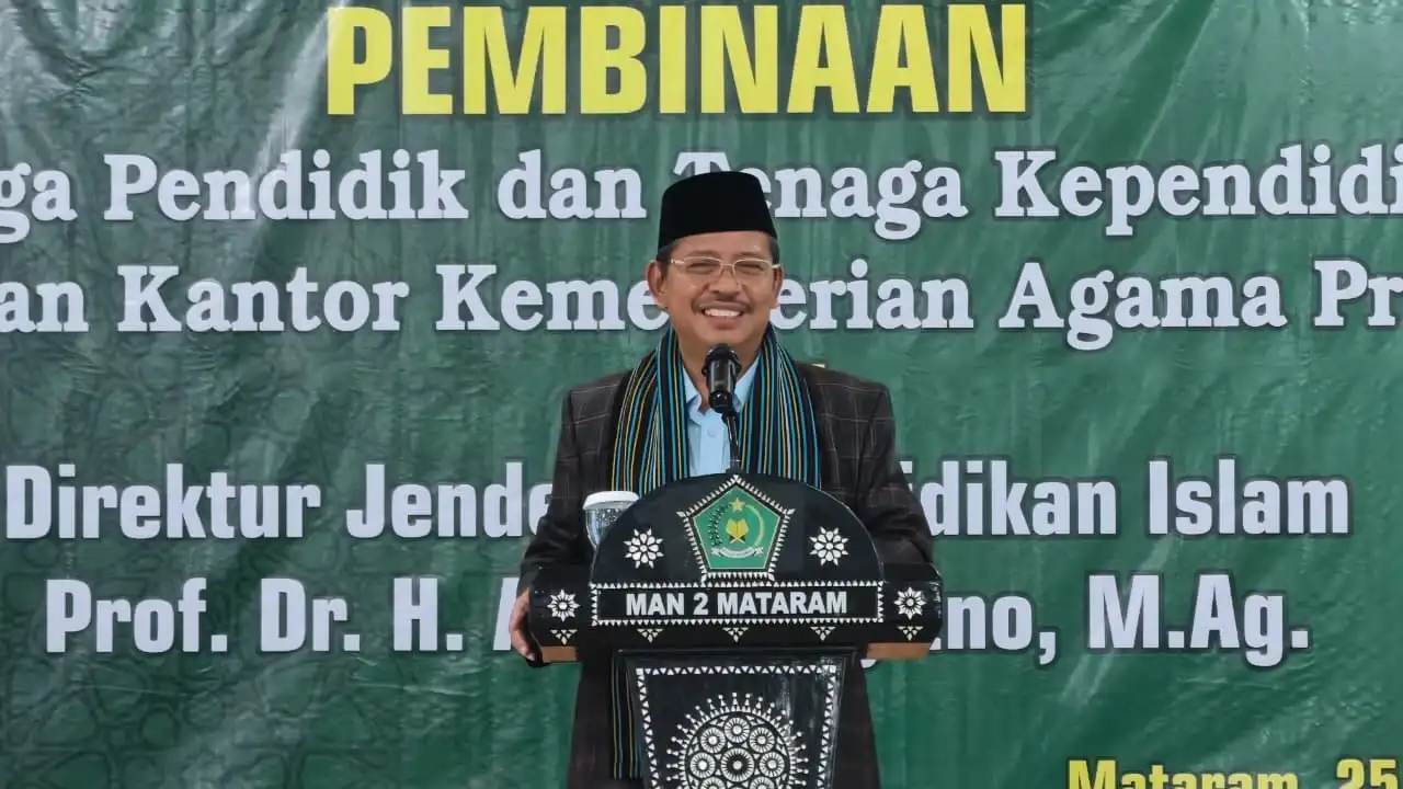 Perkuat Peran Guru, Dirjen Pendis Bina Ratusan Pendidik Madrasah di NTB