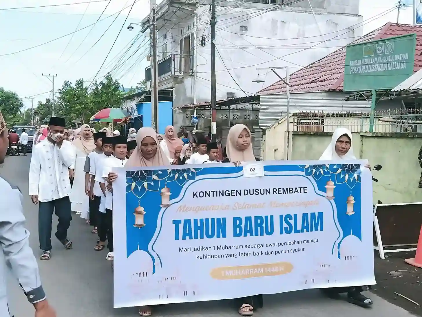 Semarak Tahun Baru Islam 1448 H, Warga Kalijaga Gelar Pawai Alegoris dan Kalijaga Bersholawat