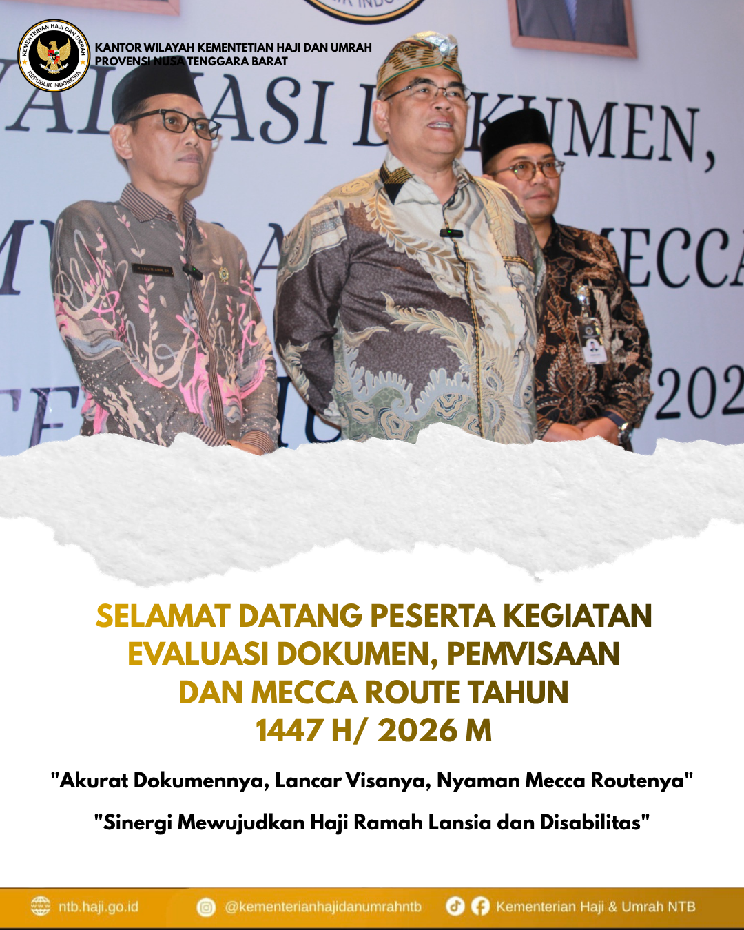 Evaluasi Kesiapan Haji 1447 H/ 2026 M: komitmen Layanan Prima bagi Jama'ah NTB