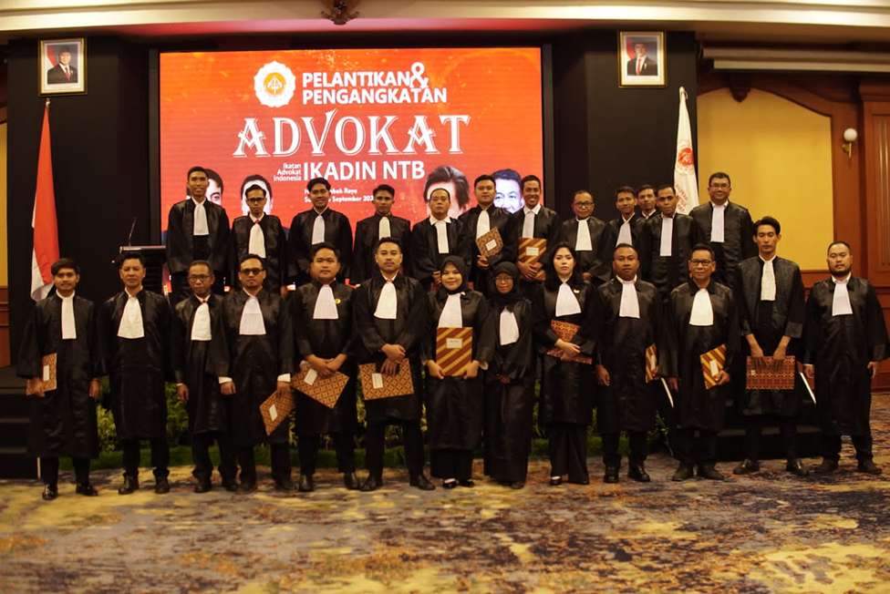 Perkuat Akses Keadilan, IKADIN NTB Kukuhkan 25 Advokat Baru